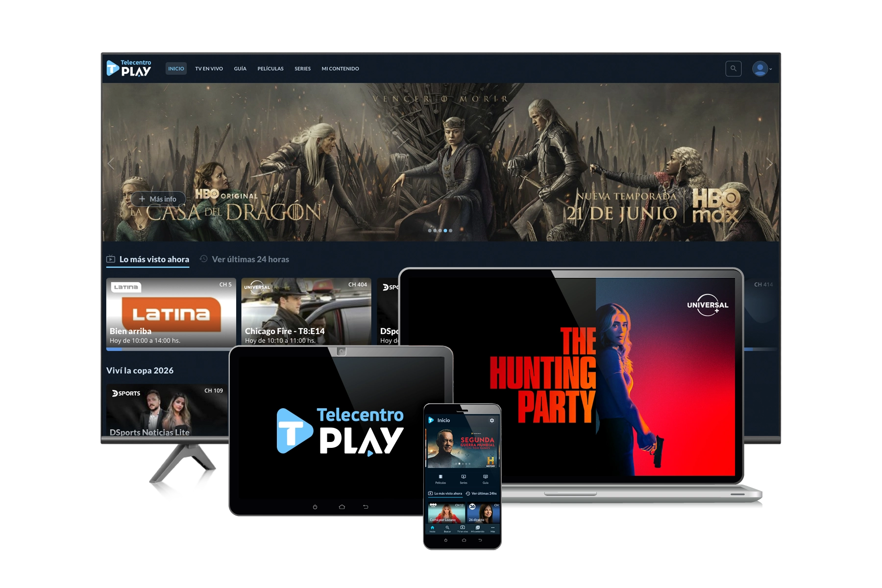 Mirá la tele en todos tus dispositivos con Telecentro Play